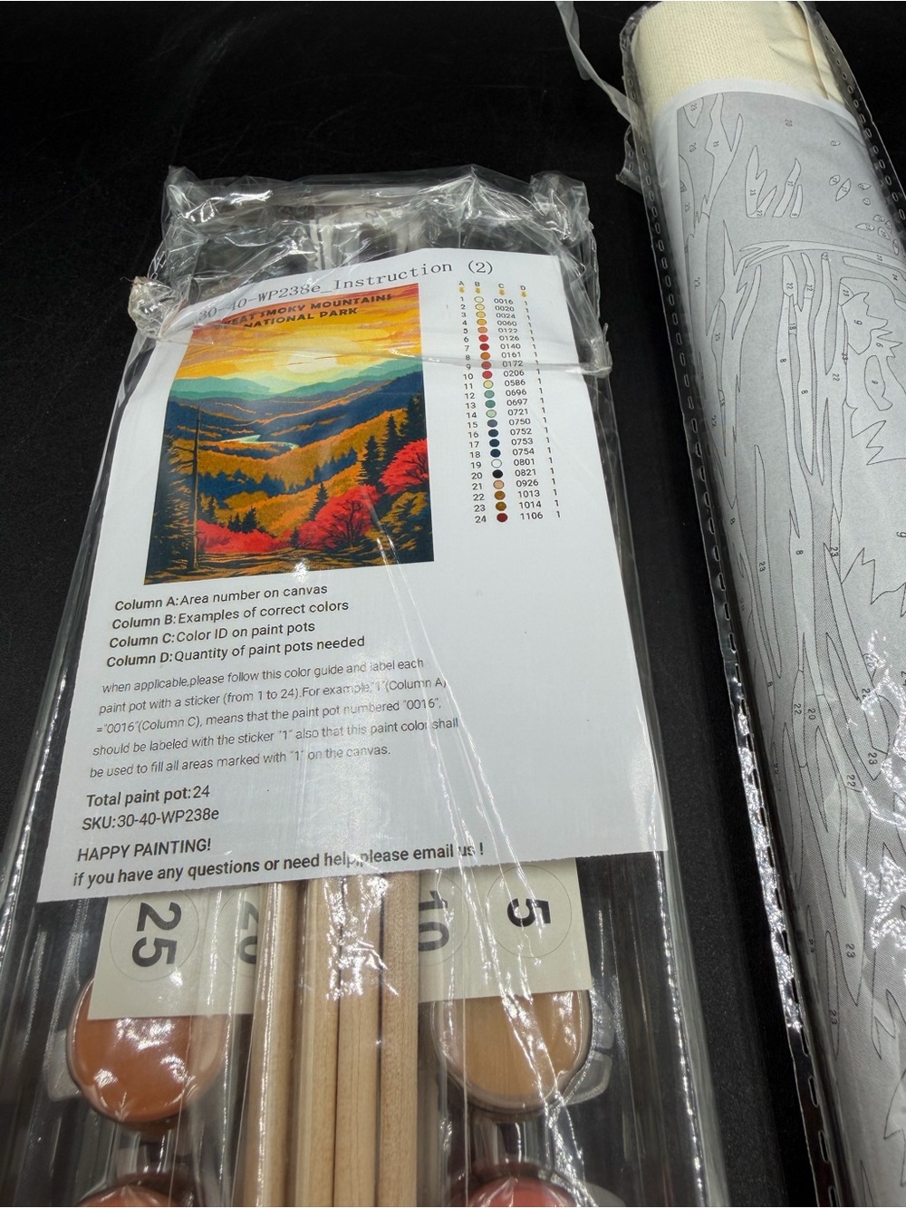 New Wander Great Smoky Mountains National Park Paint By Numbers Kit